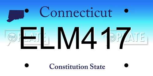 ELM417 Connecticut License Plate