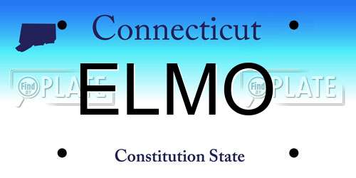 ELMO Connecticut License Plate