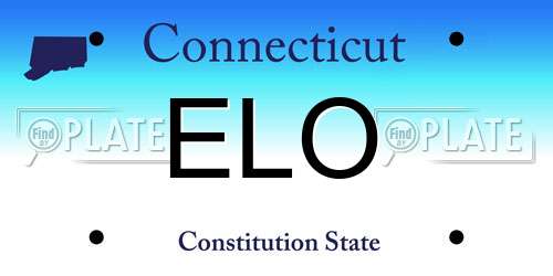 ELO Connecticut License Plate
