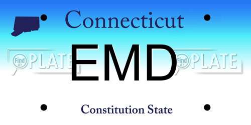 EMD Connecticut License Plate