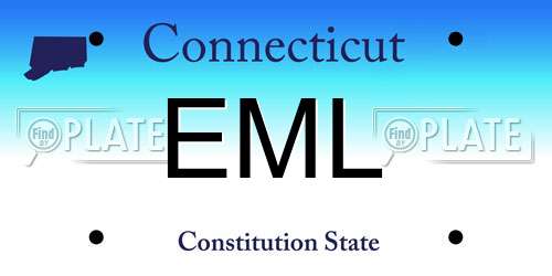 EML Connecticut License Plate