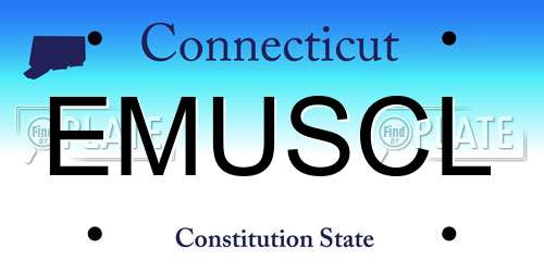 EMUSCL Connecticut License Plate