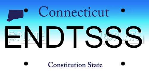 ENDTSSS Connecticut License Plate