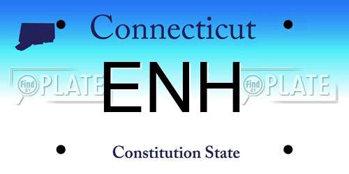 ENH Connecticut License Plate