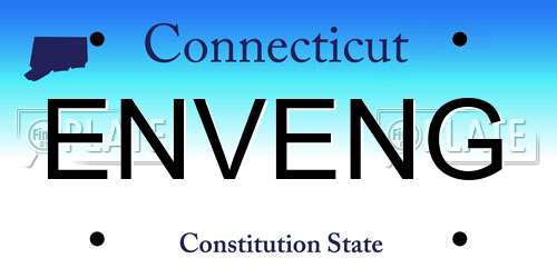 ENVENG Connecticut License Plate