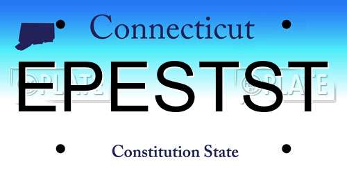 EPESTST Connecticut License Plate