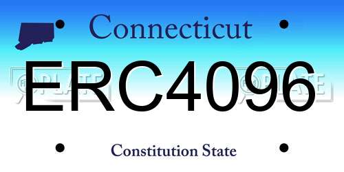 ERC4096 Connecticut License Plate