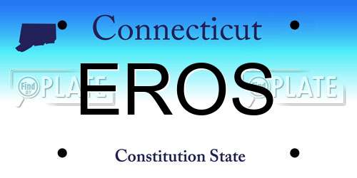 EROS Connecticut License Plate