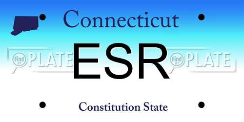 ESR Connecticut License Plate