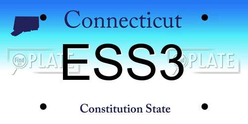 ESS3 Connecticut License Plate