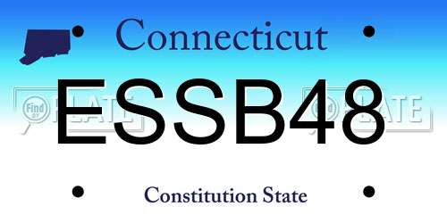 ESSB48 Connecticut License Plate