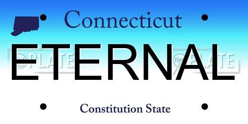 ETERNAL Connecticut License Plate