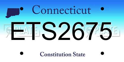 ETS2675 Connecticut License Plate