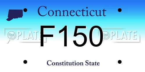 F150 Connecticut License Plate