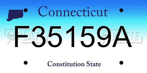 F35159A Connecticut License Plate