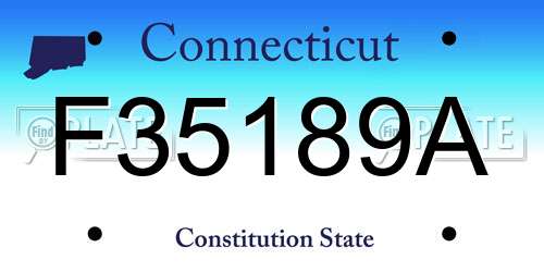 F35189A Connecticut License Plate