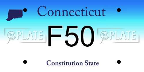 F50 Connecticut License Plate
