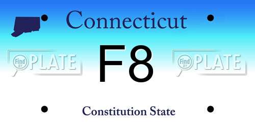 F8 Connecticut License Plate