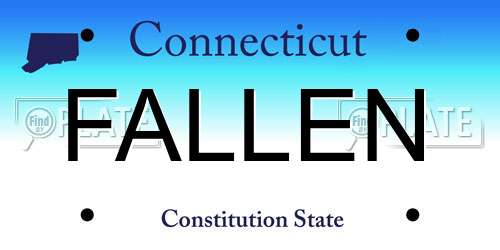 FALLEN Connecticut License Plate