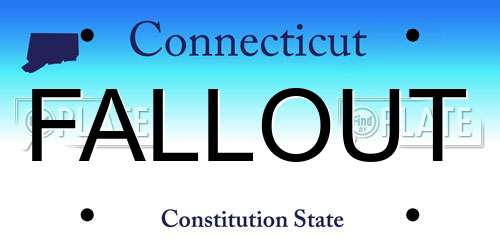 FALLOUT Connecticut License Plate