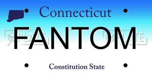 FANTOM Connecticut License Plate