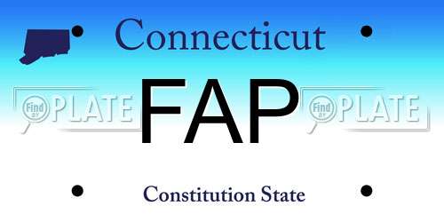 FAP Connecticut License Plate