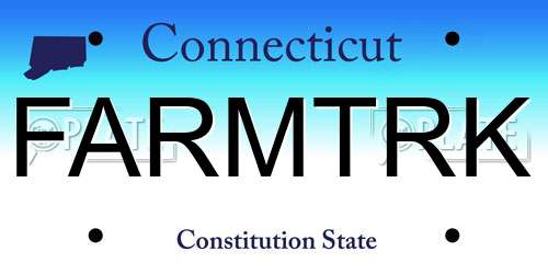 FARMTRK Connecticut License Plate