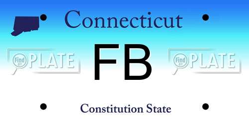 FB Connecticut License Plate