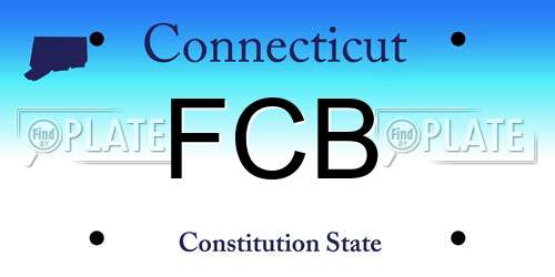 FCB Connecticut License Plate