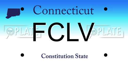 FCLV Connecticut License Plate