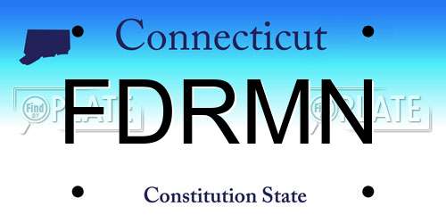 FDRMN Connecticut License Plate