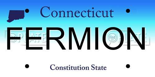 FERMION Connecticut License Plate