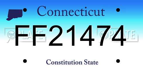 FF21474 Connecticut License Plate
