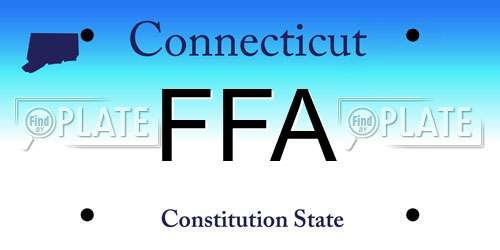 FFA Connecticut License Plate