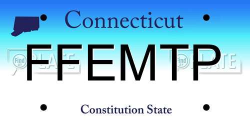 FFEMTP Connecticut License Plate