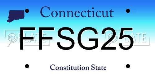 FFSG25 Connecticut License Plate