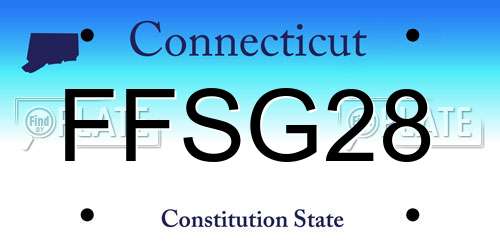 FFSG28 Connecticut License Plate