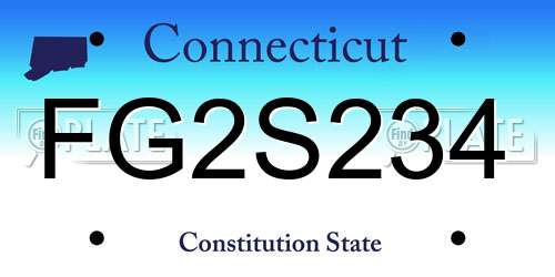 FG2S234 Connecticut License Plate