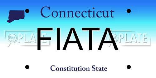 FIATA Connecticut License Plate
