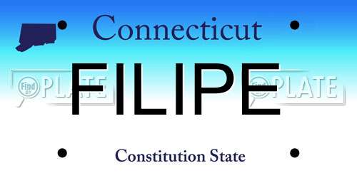 FILIPE Connecticut License Plate