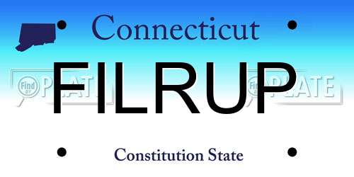 FILRUP Connecticut License Plate
