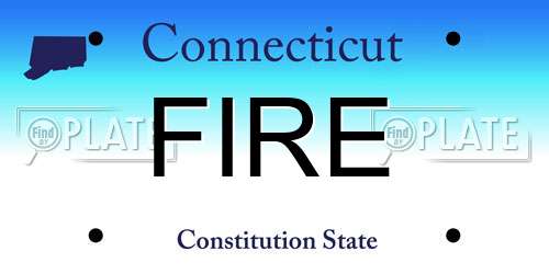 FIRE Connecticut License Plate
