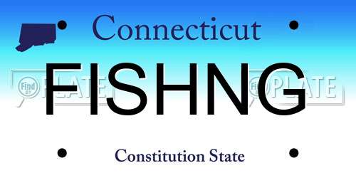 FISHNG Connecticut License Plate