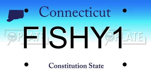 FISHY1 Connecticut License Plate
