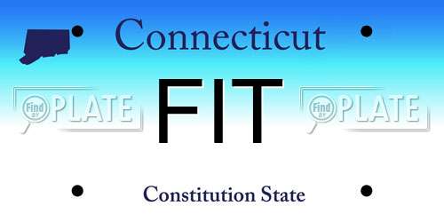FIT Connecticut License Plate