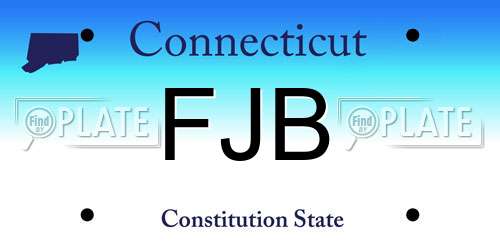 FJB Connecticut License Plate