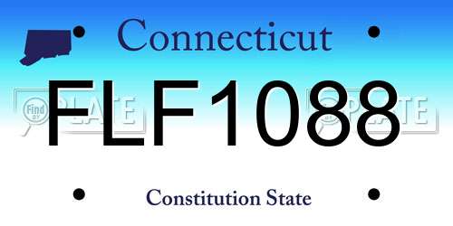FLF1088 Connecticut License Plate