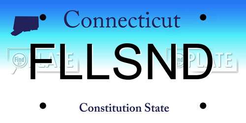 FLLSND Connecticut License Plate
