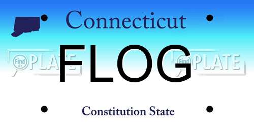 FLOG Connecticut License Plate
