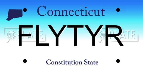 FLYTYR Connecticut License Plate